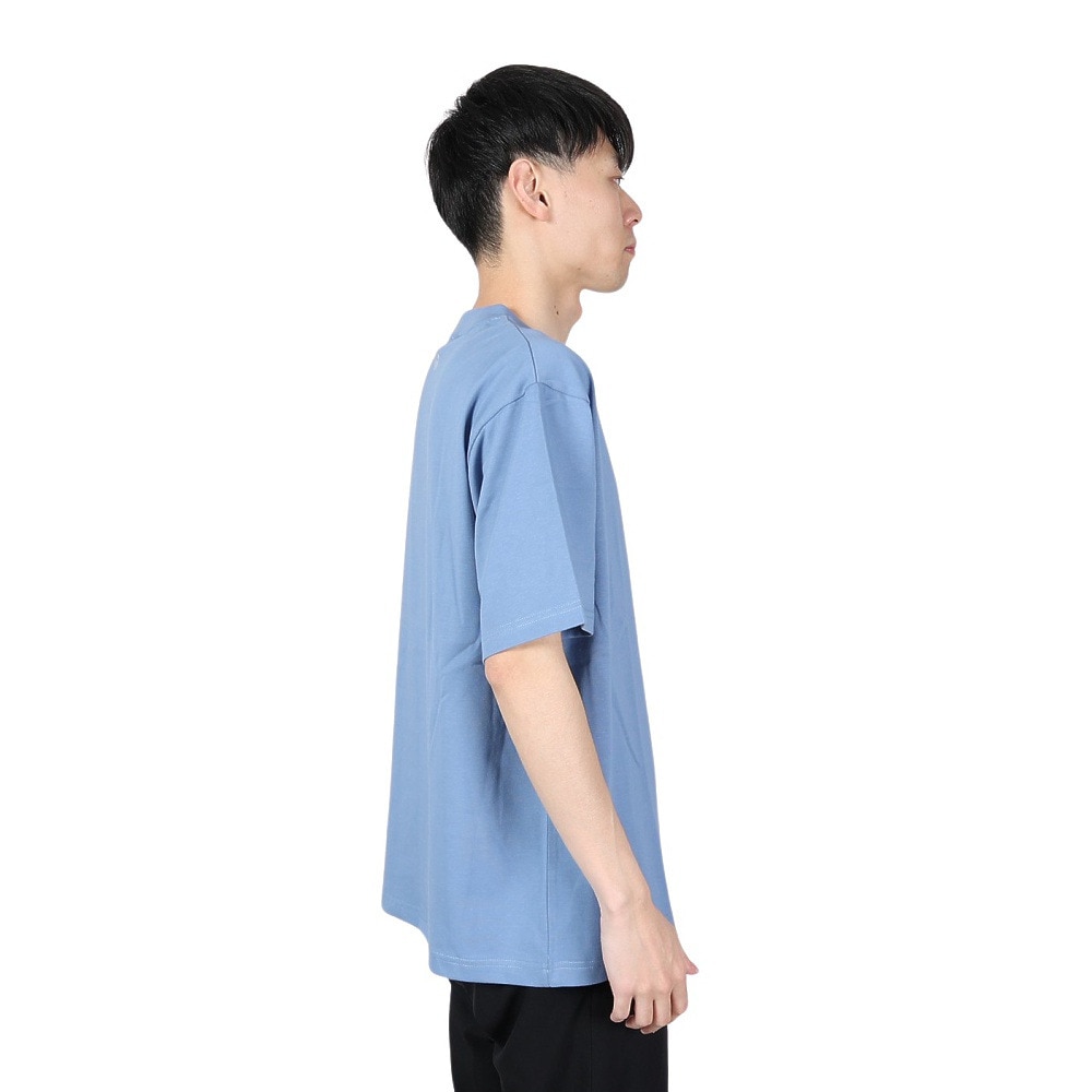 ヤックパック（YAK PAK）（メンズ、レディース）無地 ポケット付き 半袖Tシャツ 4510001-63 BLU