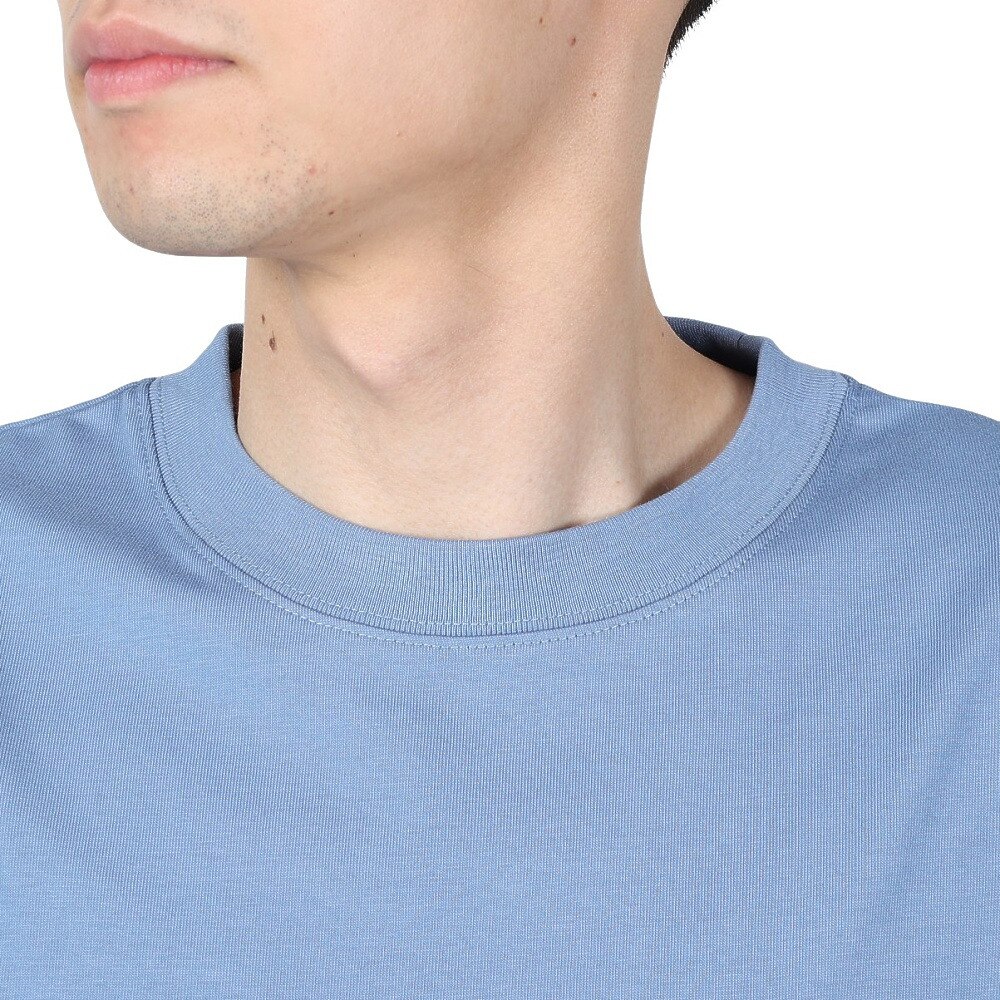 ヤックパック（YAK PAK）（メンズ、レディース）無地 ポケット付き 半袖Tシャツ 4510001-63 BLU