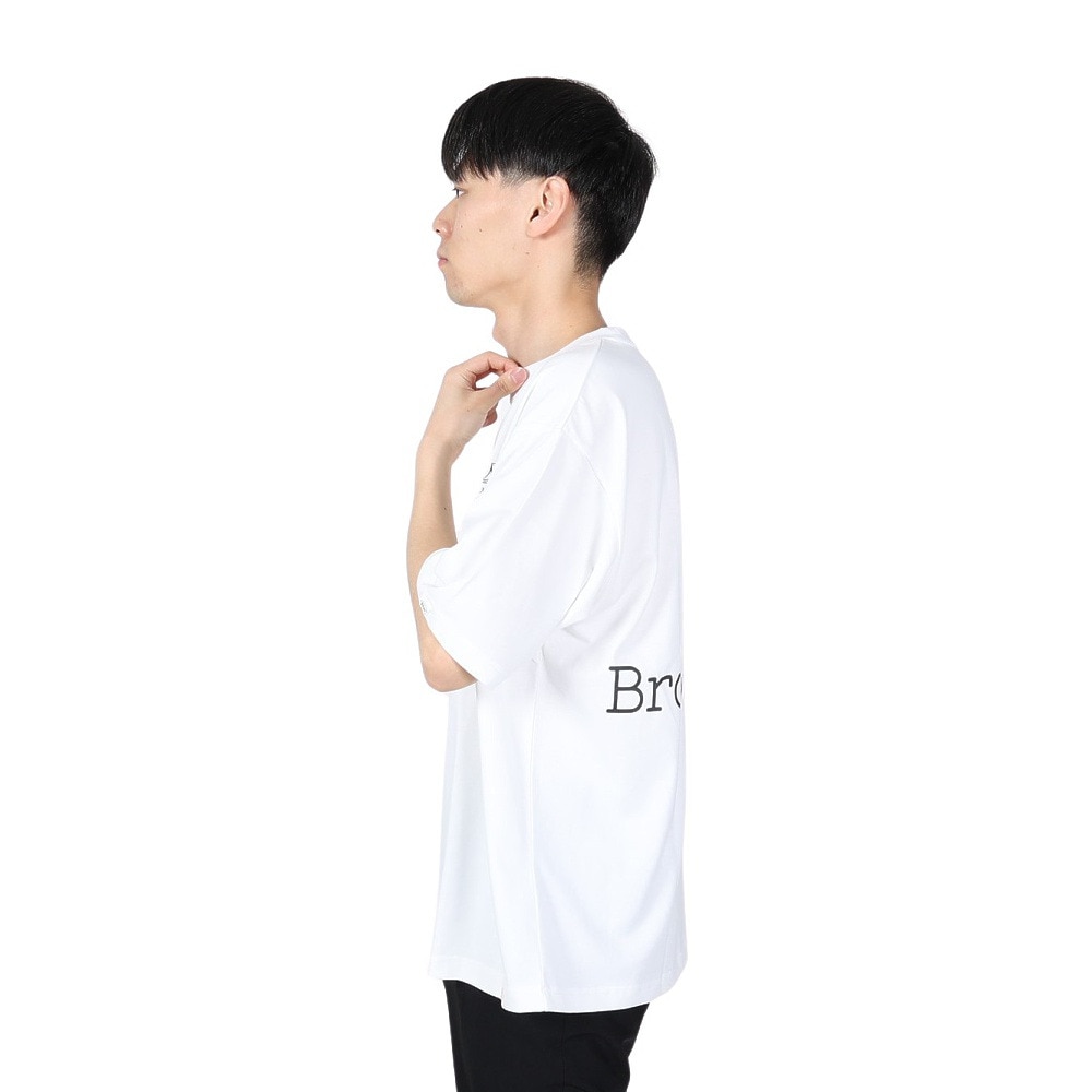 ヤックパック（YAK PAK）（メンズ、レディース）ブルックリン デザイン ポケット付き 半袖Tシャツ 4510002-07 WHT