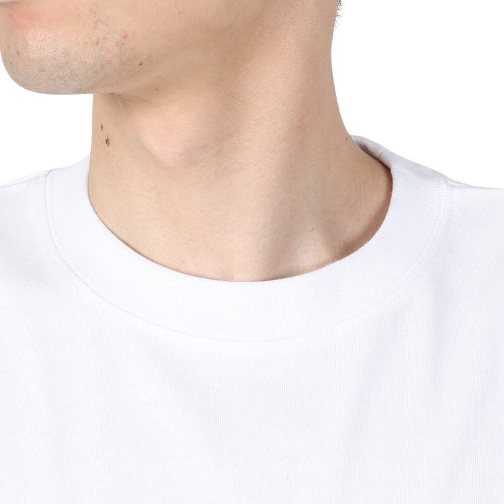 ヤックパック（YAK PAK）（メンズ、レディース）ブルックリン デザイン ポケット付き 半袖Tシャツ 4510002-07 WHT