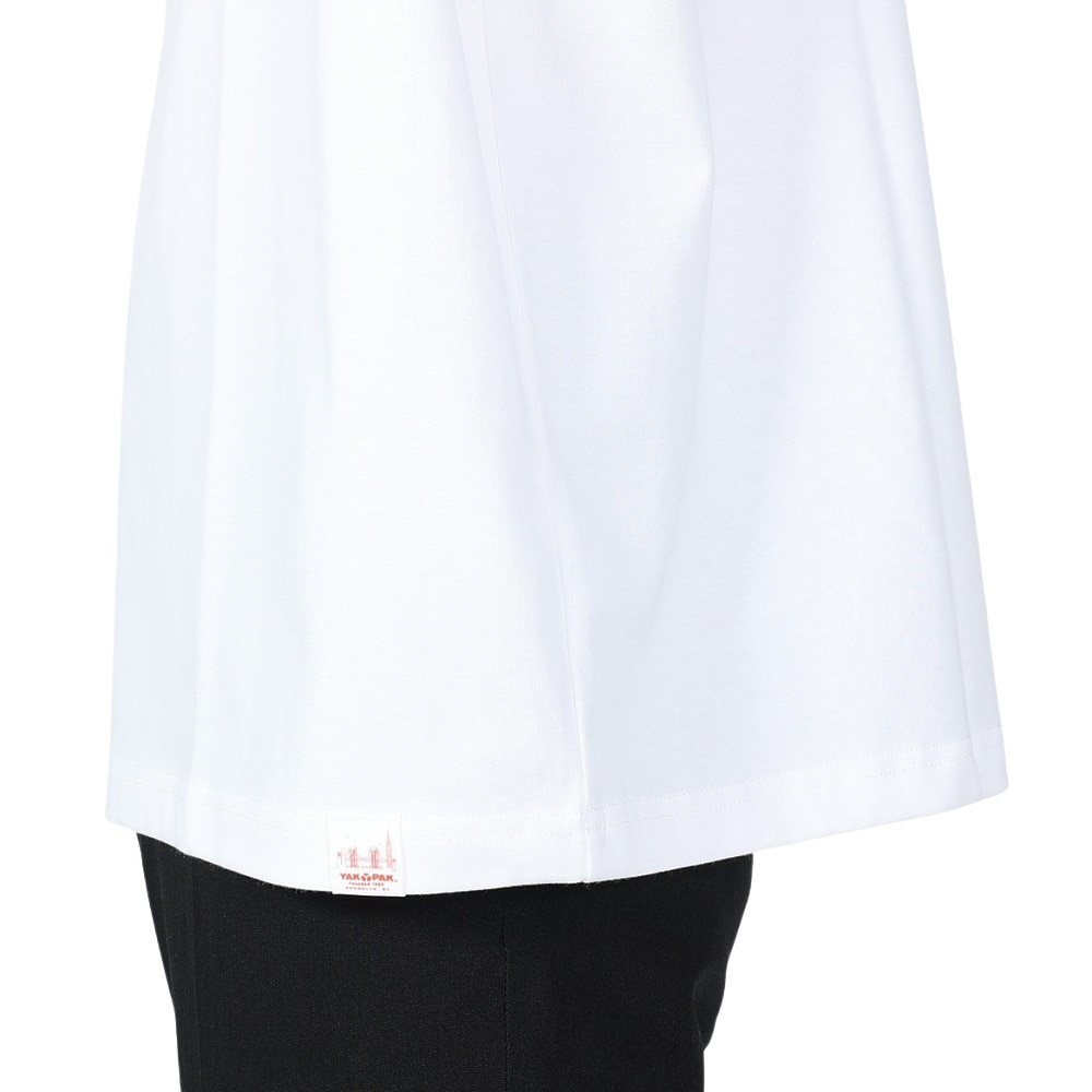 ヤックパック（YAK PAK）（メンズ、レディース）ブルックリン デザイン ポケット付き 半袖Tシャツ 4510002-07 WHT