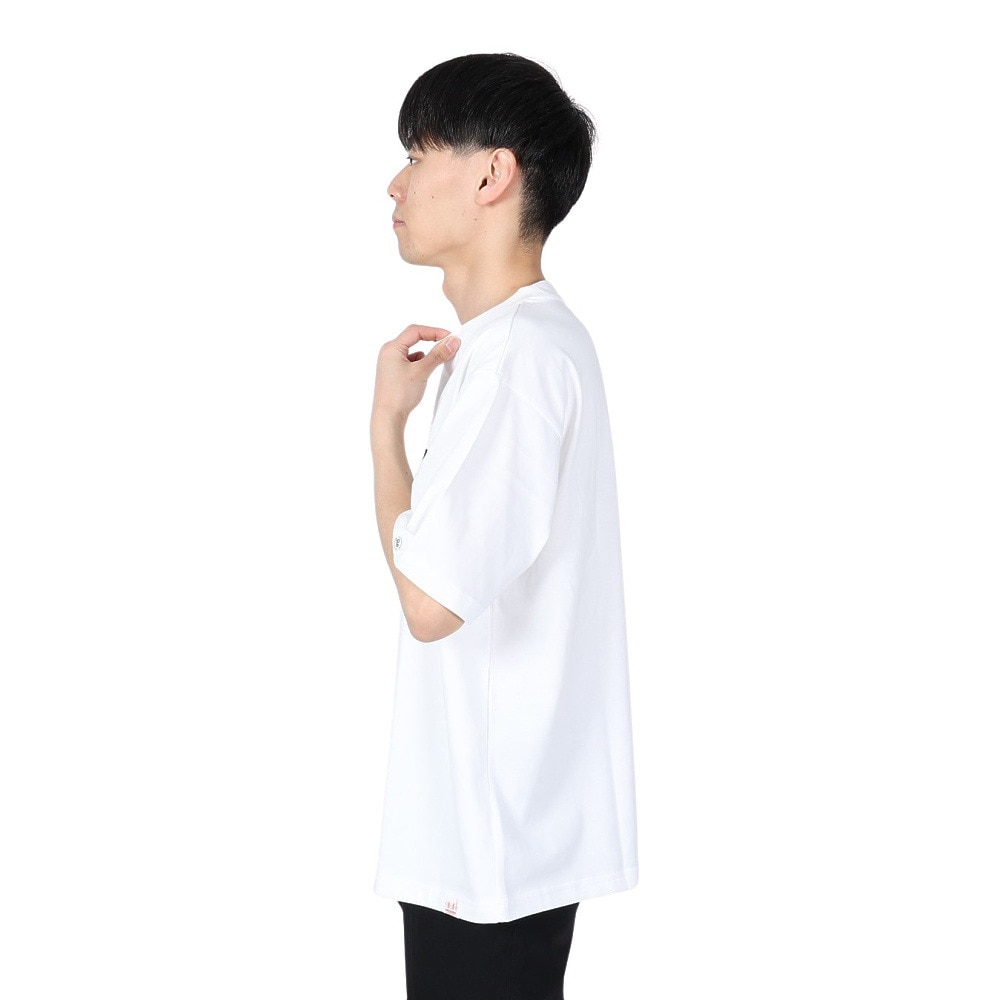 ヤックパック（YAK PAK）（メンズ、レディース）ブルックリン ワッペン 半袖Tシャツ 4510004-07 WHT
