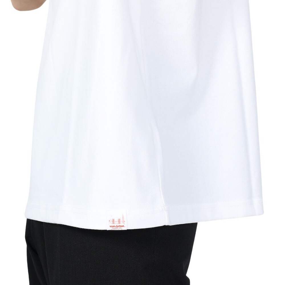 ヤックパック（YAK PAK）（メンズ、レディース）ブルックリン ワッペン 半袖Tシャツ 4510004-07 WHT