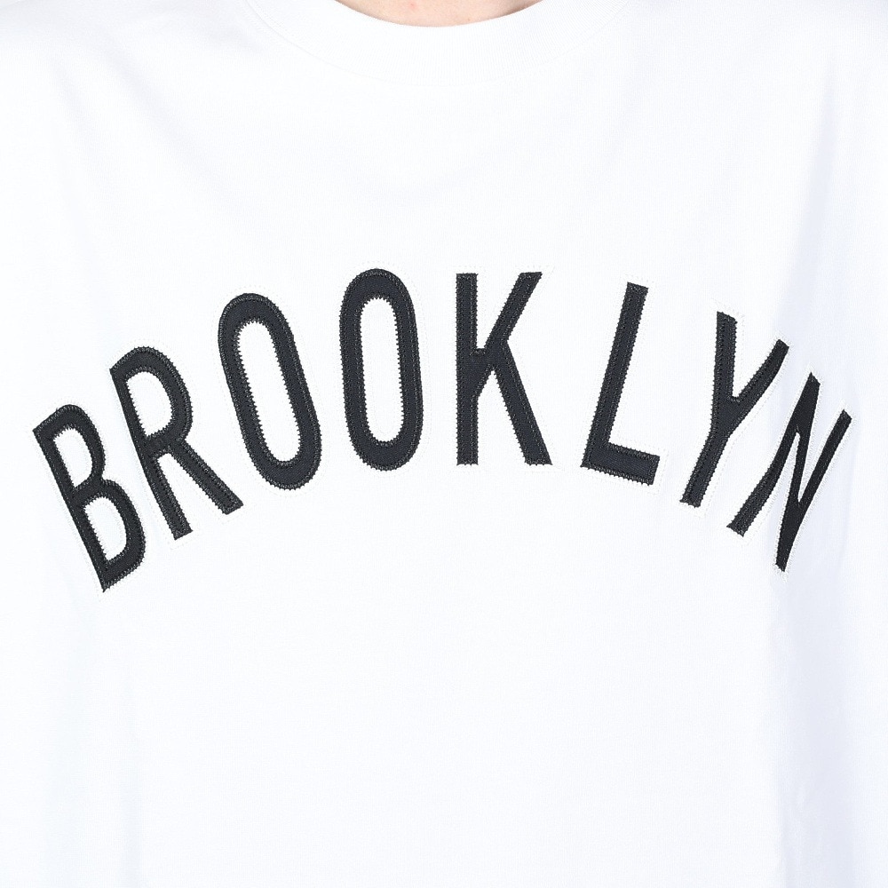 ヤックパック（YAK PAK）（メンズ、レディース）ブルックリン ワッペン 半袖Tシャツ 4510004-07 WHT