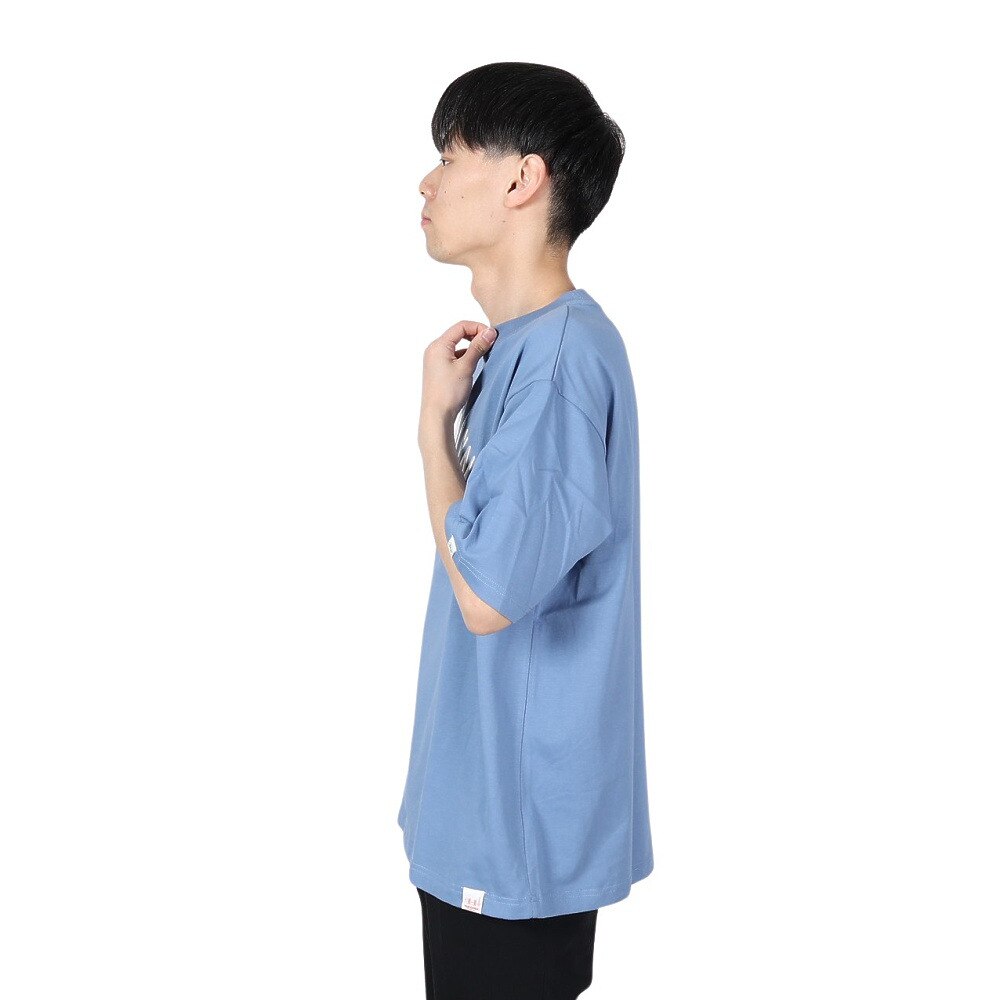 ヤックパック（YAK PAK）（メンズ、レディース）厚盛刺繍 半袖Tシャツ 4510005-63 BLU