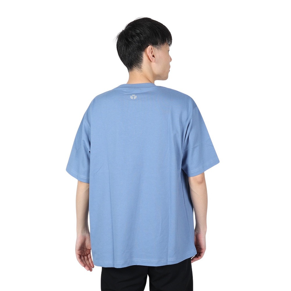 ヤックパック（YAK PAK）（メンズ、レディース）厚盛刺繍 半袖Tシャツ 4510005-63 BLU