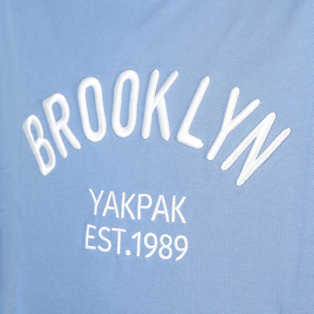 ヤックパック（YAK PAK）（メンズ、レディース）厚盛刺繍 半袖Tシャツ 4510005-63 BLU