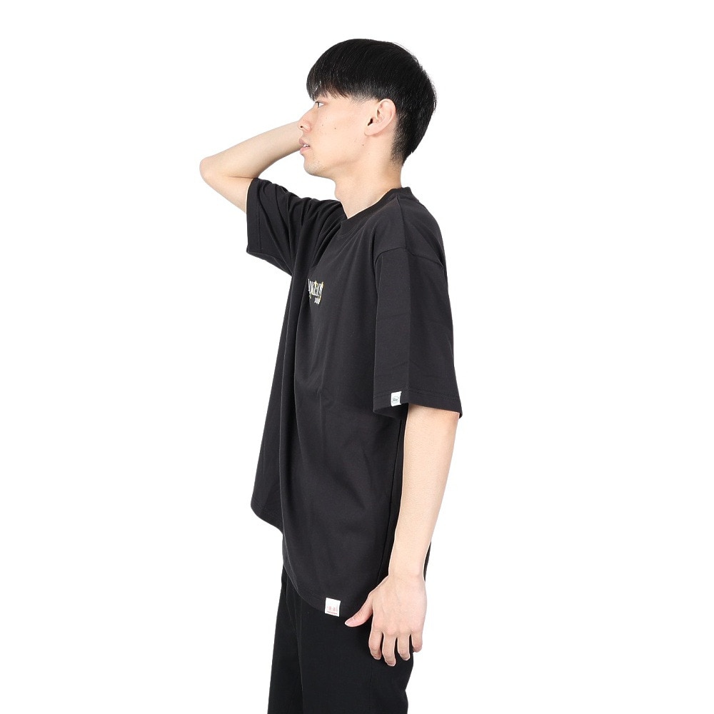 ヤックパック（YAK PAK）（メンズ、レディース）フラワーロゴ 半袖Tシャツ 4510006-01 BLK