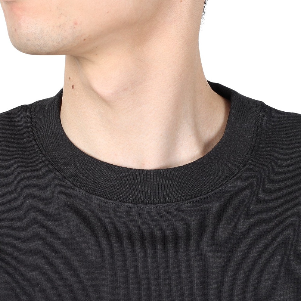 ヤックパック（YAK PAK）（メンズ、レディース）フラワーロゴ 半袖Tシャツ 4510006-01 BLK