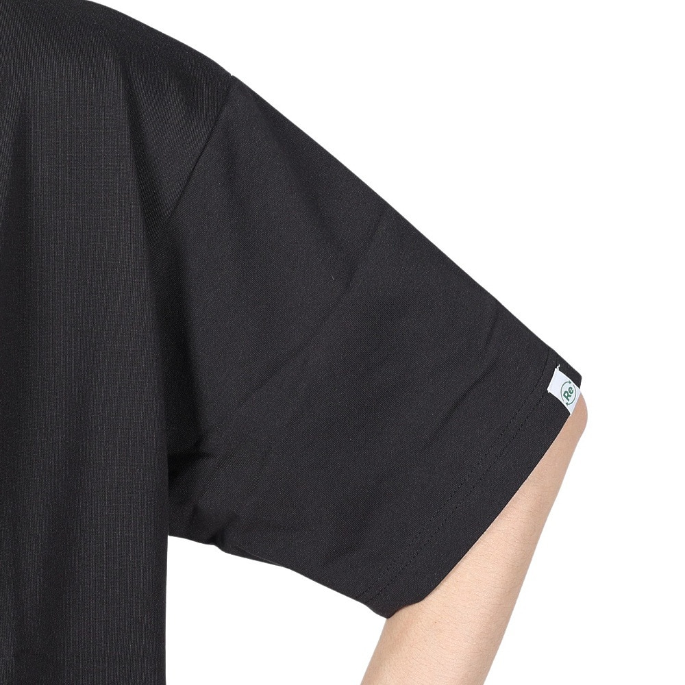 ヤックパック（YAK PAK）（メンズ、レディース）フラワーロゴ 半袖Tシャツ 4510006-01 BLK