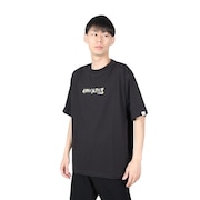 (メンズ、レディース)フラワーロゴ 半袖Tシャツ 4510006