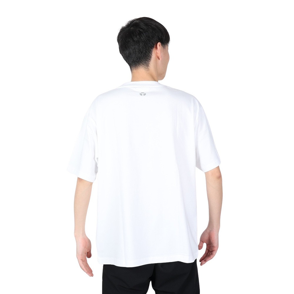 ヤックパック（YAK PAK）（メンズ、レディース）フラワーロゴ 半袖Tシャツ 4510006-07 WHT