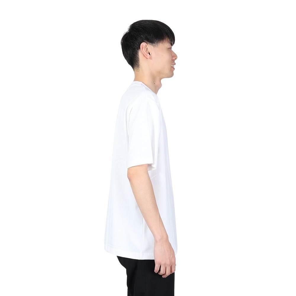 ヤックパック（YAK PAK）（メンズ、レディース）フラワーロゴ 半袖Tシャツ 4510006-07 WHT