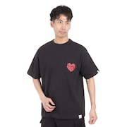 ヤックパック（YAK PAK）（メンズ）ハートロゴポケットTシャツ 4510007-01 BLK