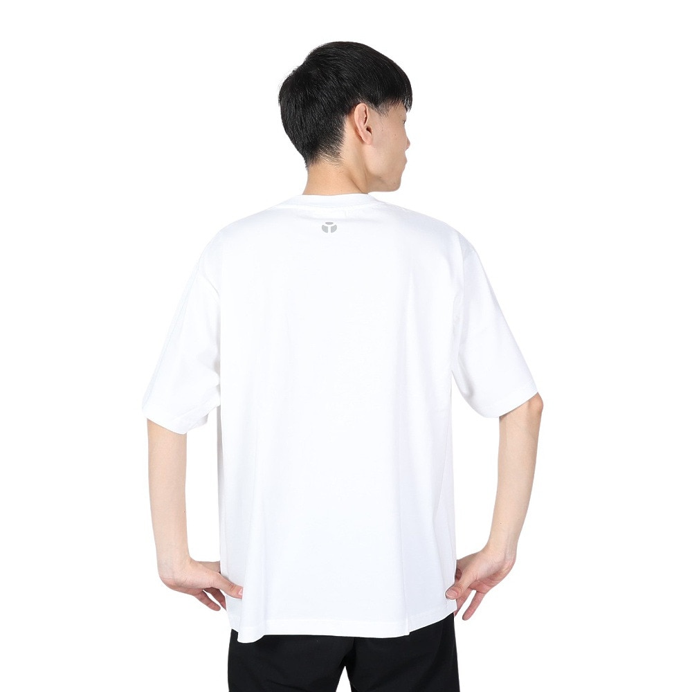ヤックパック（YAK PAK）（メンズ、レディース）ハートロゴ ポケット付き 半袖Tシャツ 4510007-07 WHT