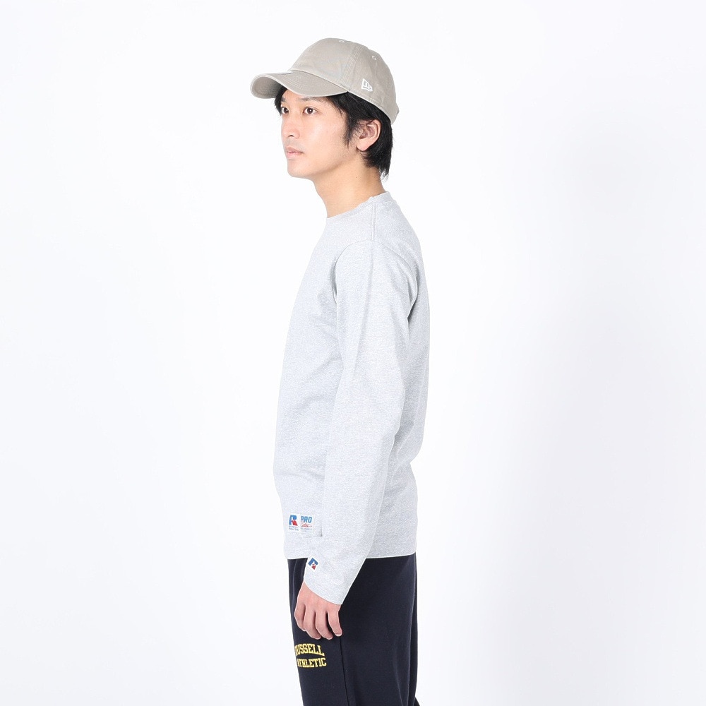 ラッセル（RUSSELL）（メンズ）ProCotton 長袖クルーネックTシャツ RBM24ES0004 MGRY