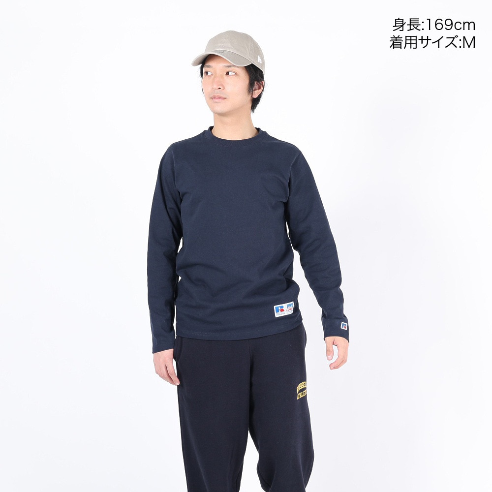 ラッセル（RUSSELL）（メンズ）ProCotton 長袖クルーネックTシャツ RBM24ES0004 NVY