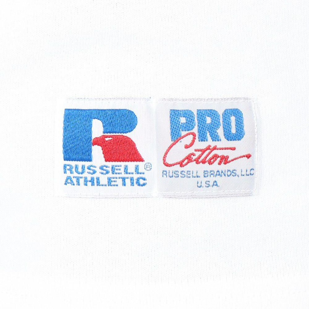 ラッセル（RUSSELL）（メンズ）ProCotton 長袖クルーネックTシャツ RBM24ES0004 WHT