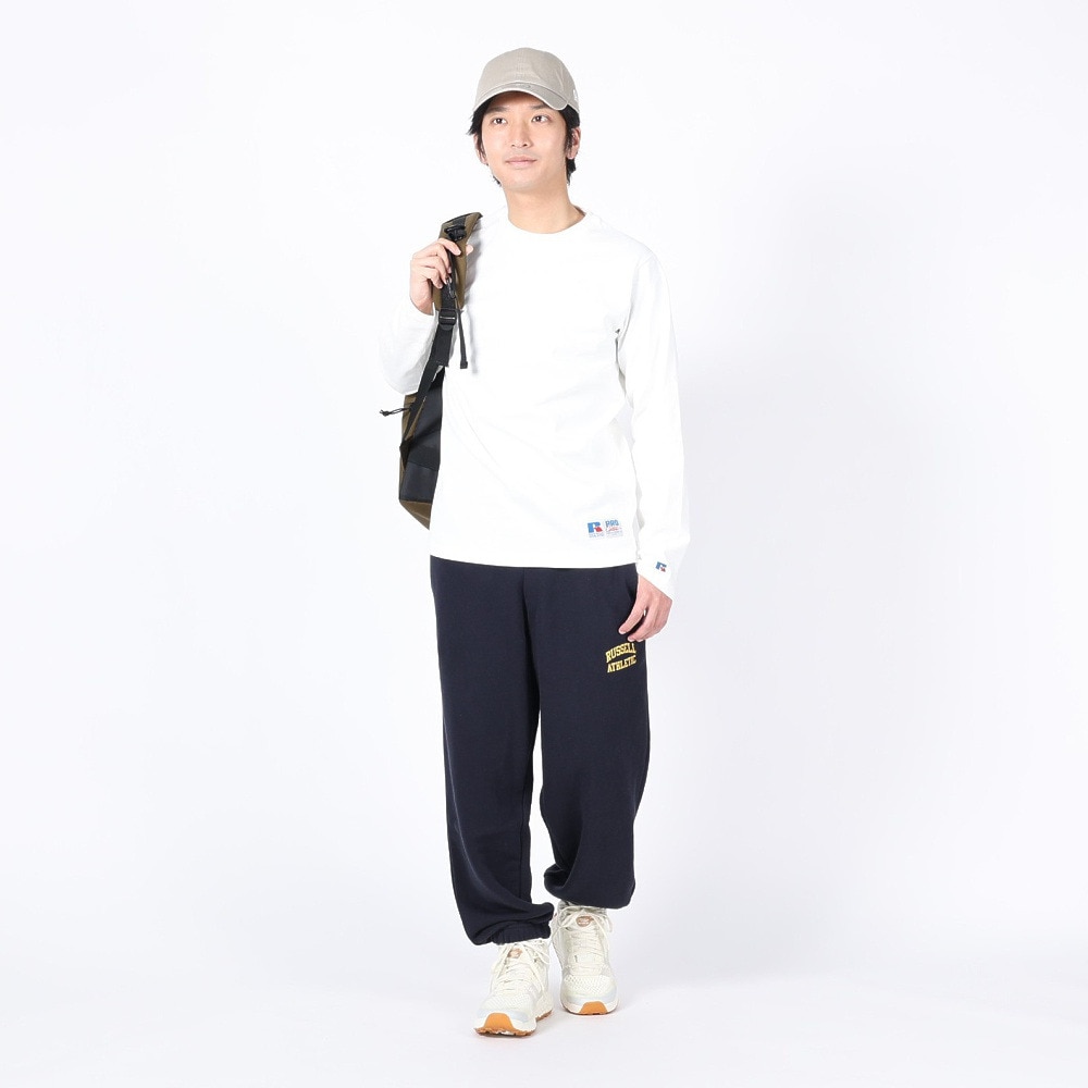 ラッセル（RUSSELL）（メンズ）ProCotton 長袖クルーネックTシャツ RBM24ES0004 WHT