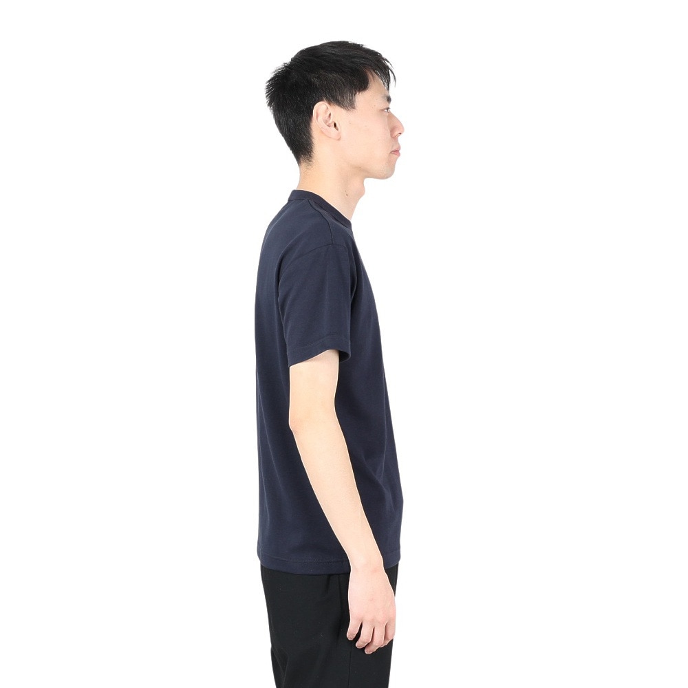 ラッセル（RUSSELL）（メンズ）プレーティング 半袖ワイドTシャツ RBM24S0001 NVY