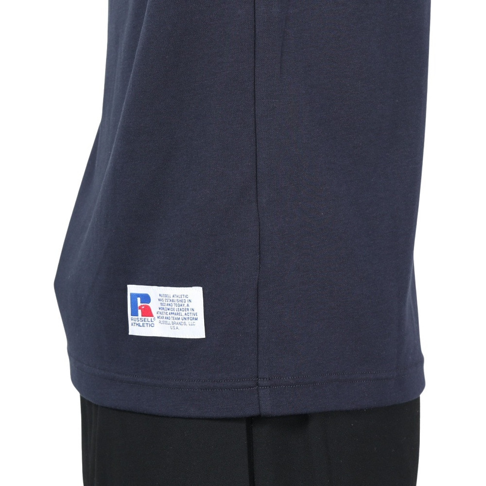 ラッセル（RUSSELL）（メンズ）プレーティング 半袖ワイドTシャツ RBM24S0001 NVY