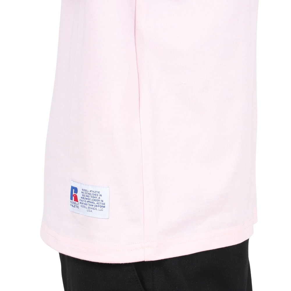 ラッセル（RUSSELL）（メンズ）T/C 長袖クルーネックTシャツ RBM23F0011 PNK