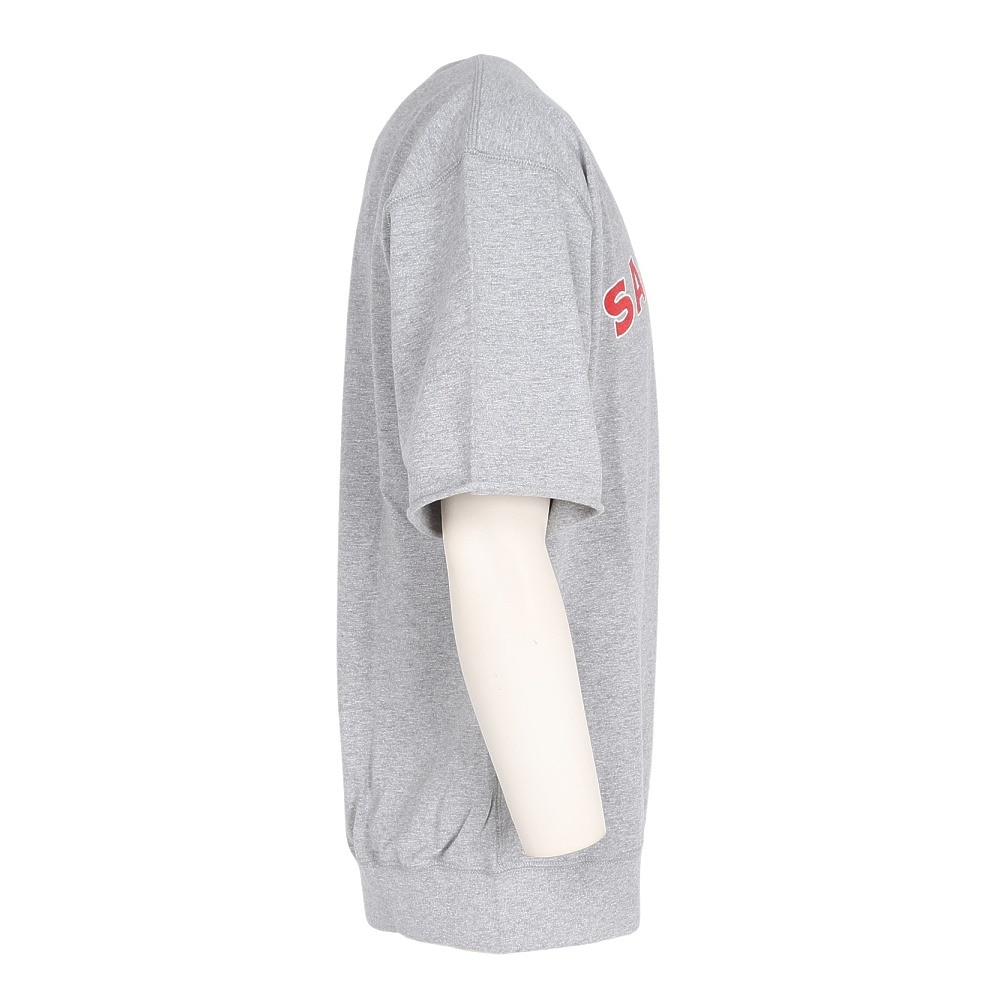 エスエーエス（S.A.S）（メンズ、レディース）裾リブプリント半袖Tシャツ SANDI SAS2345804-15 GRAY