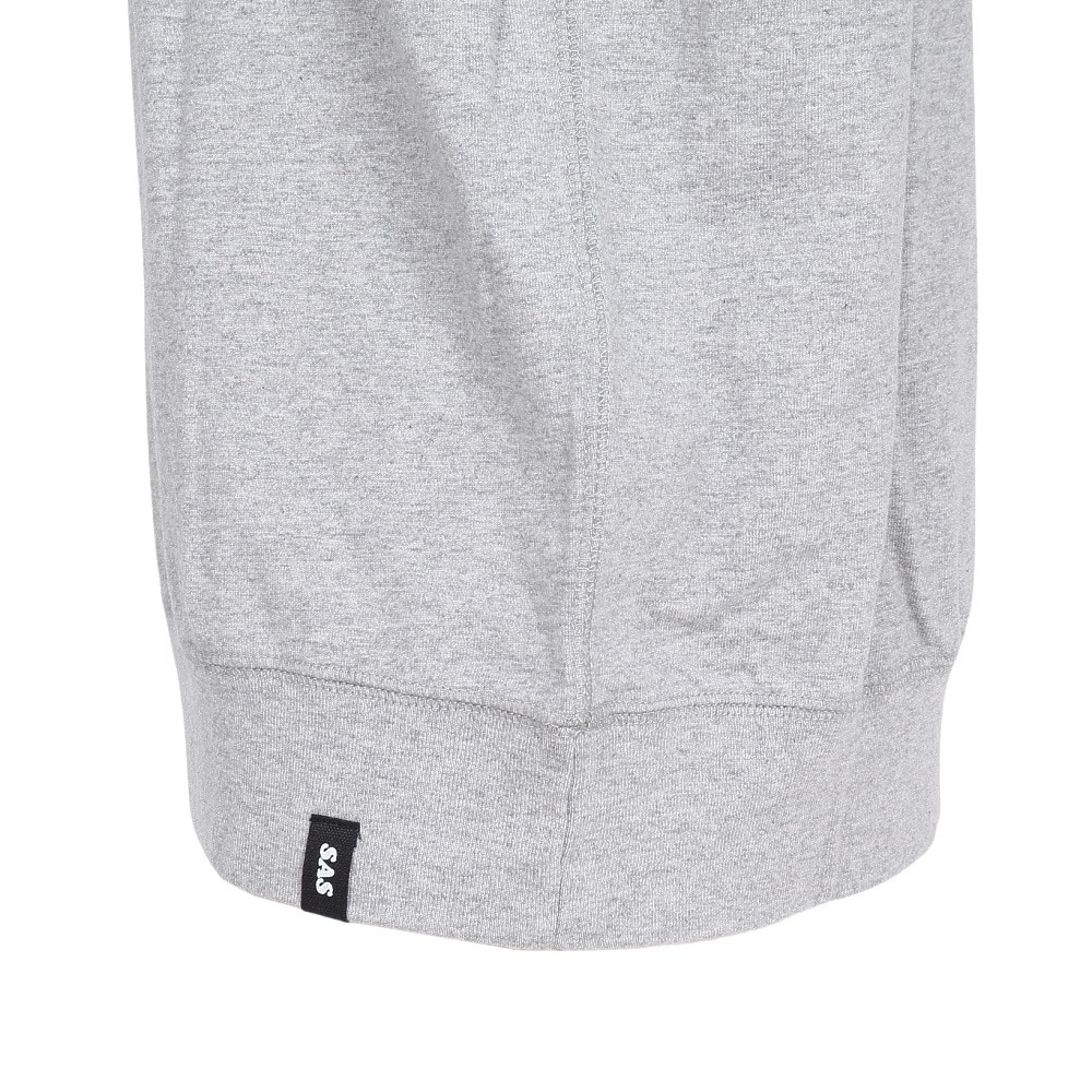 エスエーエス（S.A.S）（メンズ、レディース）裾リブプリント半袖Tシャツ SANDI SAS2345804-15 GRAY