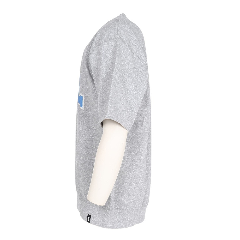 エスエーエス（S.A.S）（メンズ、レディース）裾リブプリント半袖Tシャツ CAL SAS2345805-15 GRAY