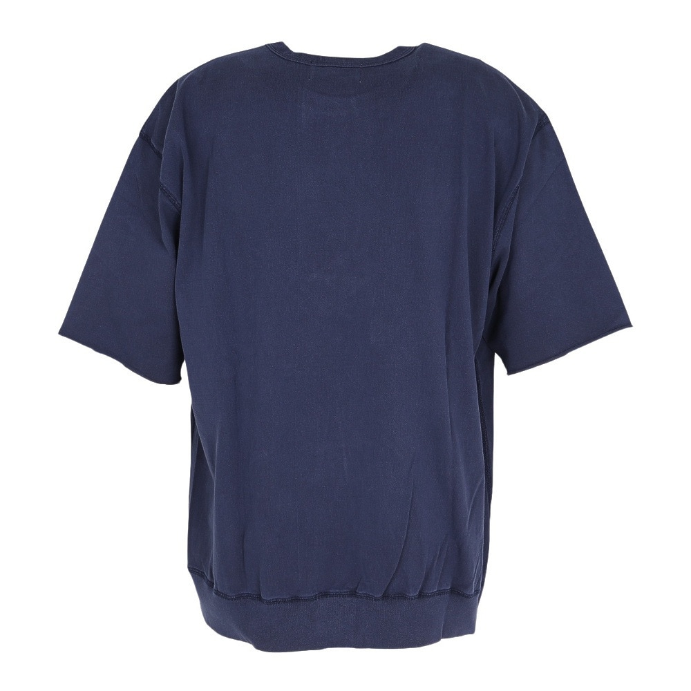 エスエーエス（S.A.S）（メンズ、レディース）裾リブプリント半袖Tシャツ CAL SAS2345805-79 NAVY