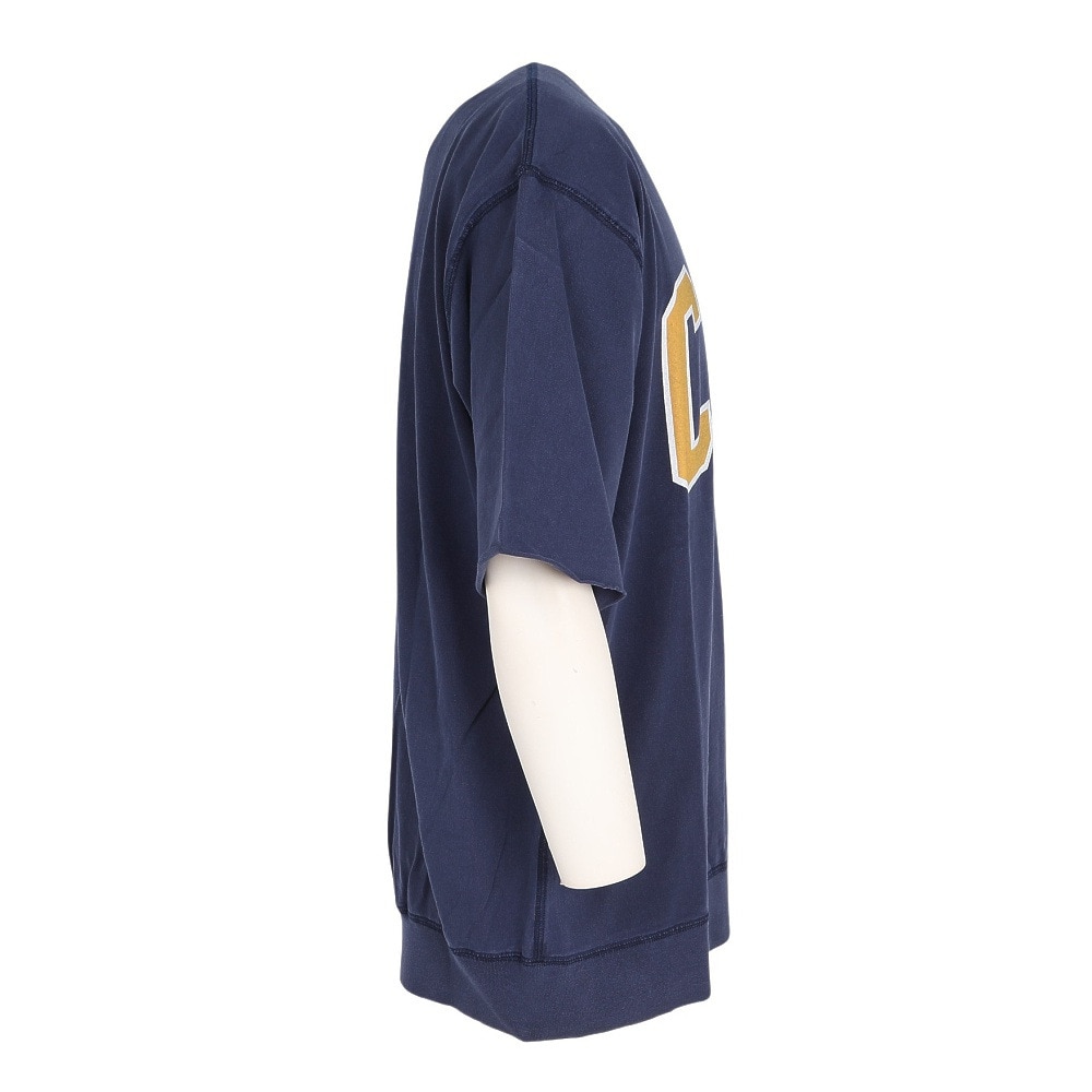 エスエーエス（S.A.S）（メンズ、レディース）裾リブプリント半袖Tシャツ CAL SAS2345805-79 NAVY