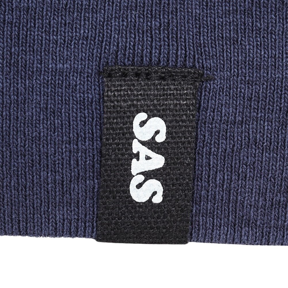 エスエーエス（S.A.S）（メンズ、レディース）裾リブプリント半袖Tシャツ CAL SAS2345805-79 NAVY
