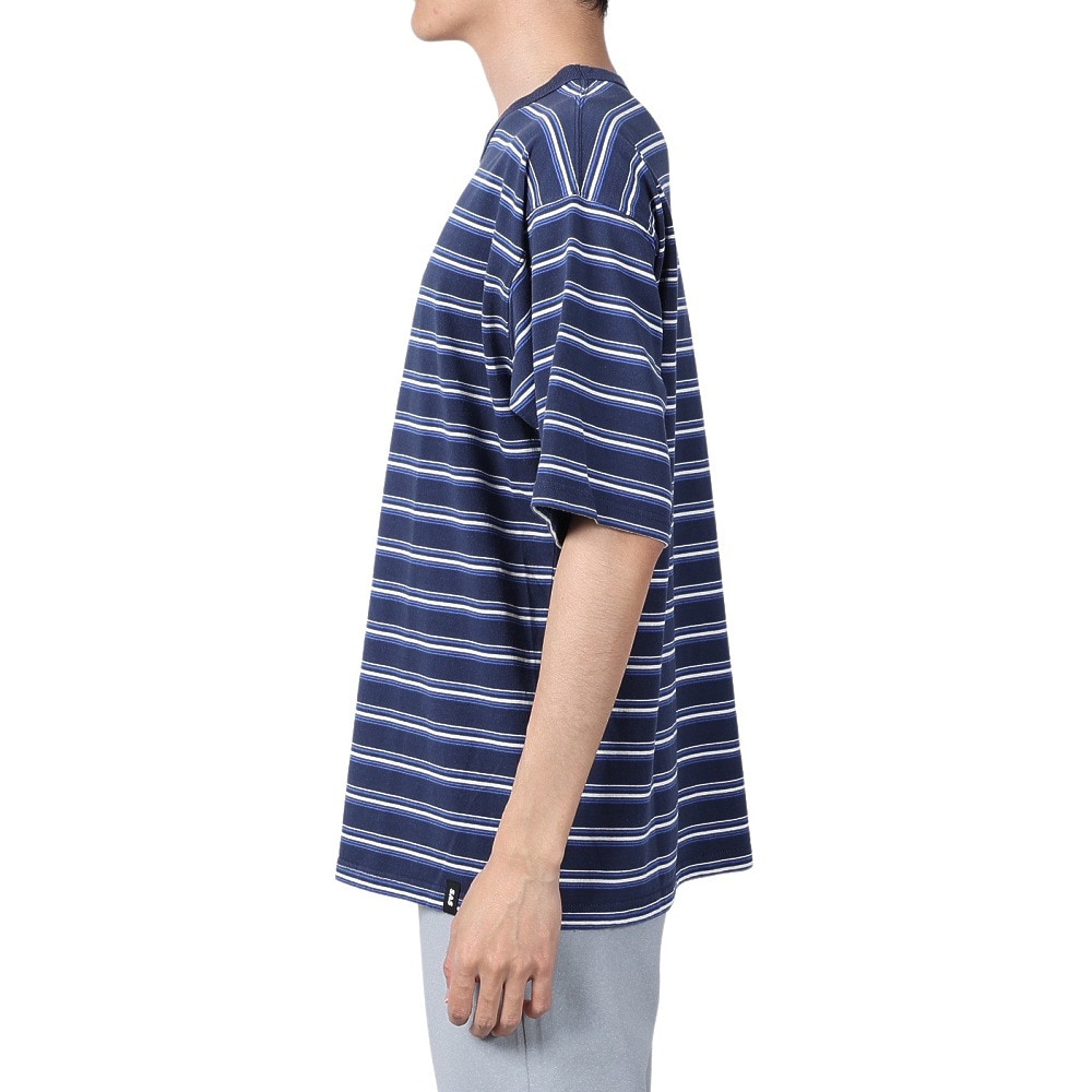 エスエーエス（S.A.S）（メンズ）レトロボーダー半袖Tシャツ SAS2345806-79:NAVY