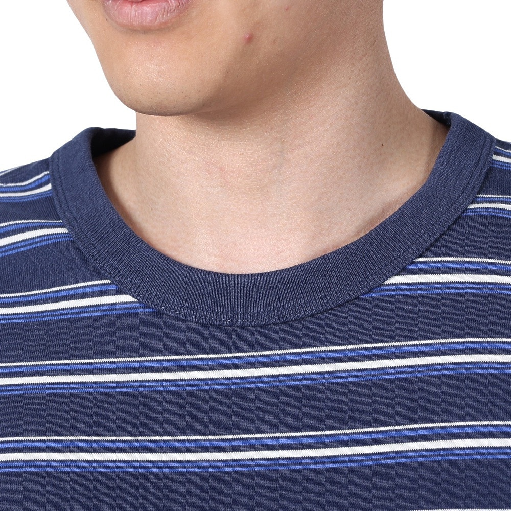 エスエーエス（S.A.S）（メンズ）レトロボーダー半袖Tシャツ SAS2345806-79:NAVY