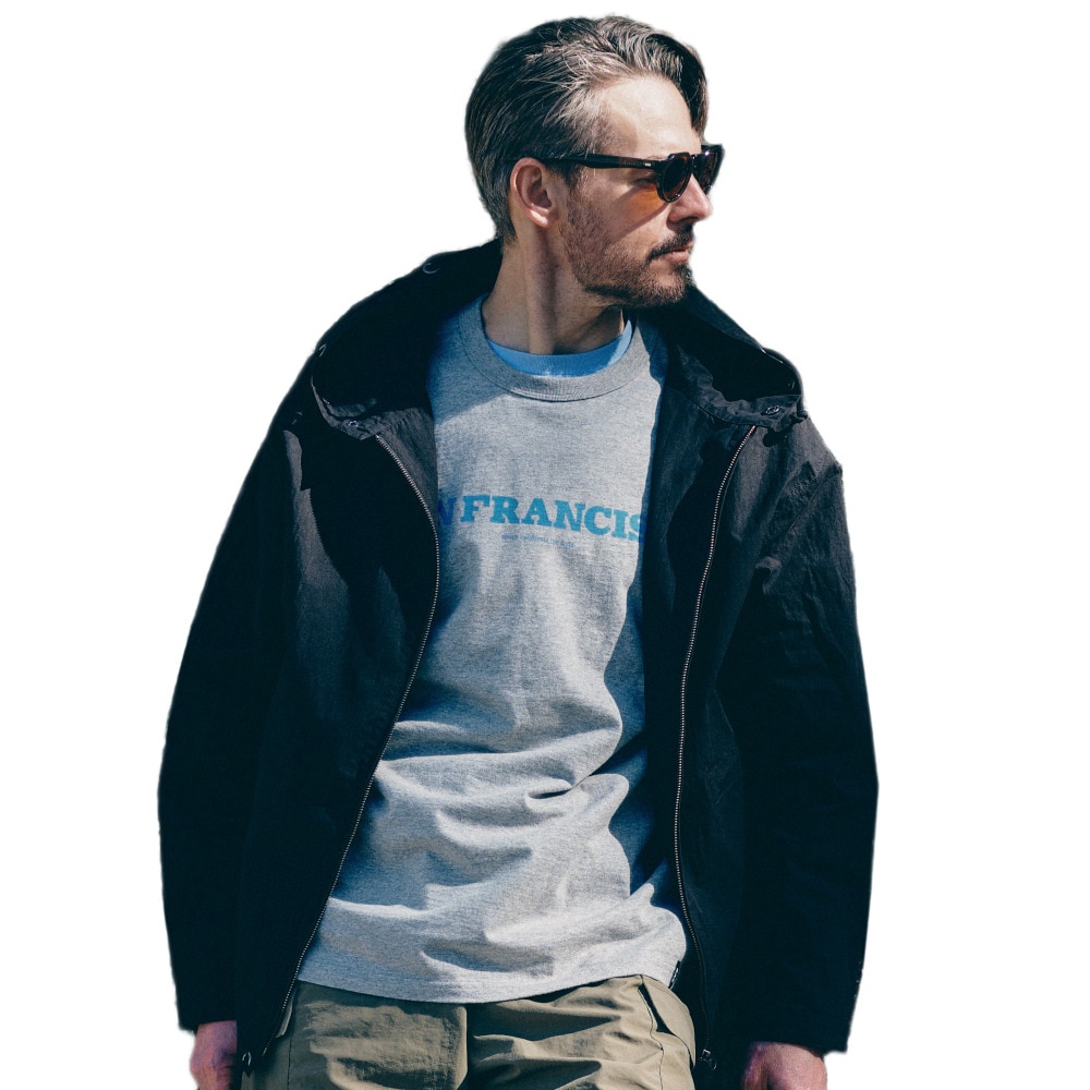 エスエーエス（SAS）（メンズ）プリント半袖Tシャツ SANFRAN SAS2345808-15 GRAY