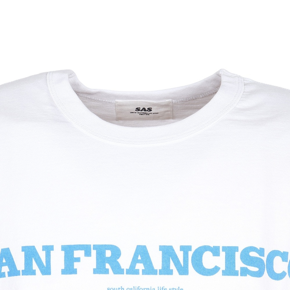 エスエーエス（S.A.S）（メンズ）プリント半袖Tシャツ SANFRAN SAS2345808-5 OFF