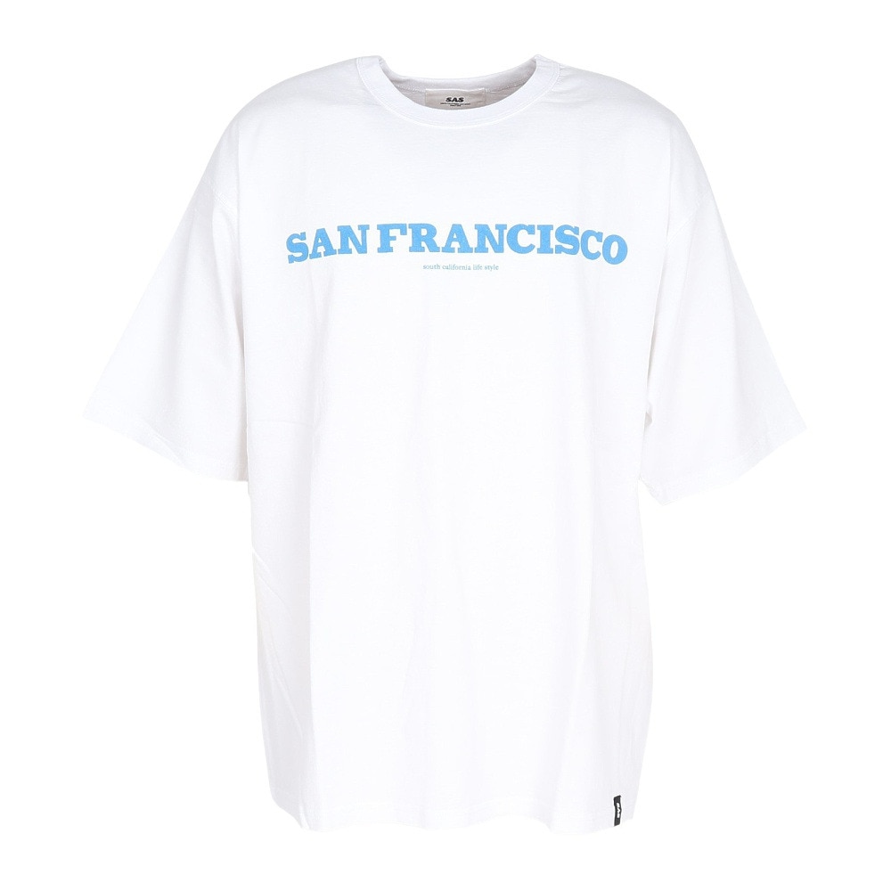 エスエーエス（S.A.S）（メンズ）プリント半袖Tシャツ SANFRAN SAS2345808-5 OFF
