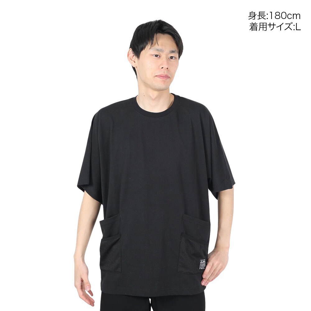 リーフ（REEF）（メンズ）ダブル ポケット 半袖Tシャツ RFTEM2404-BLK