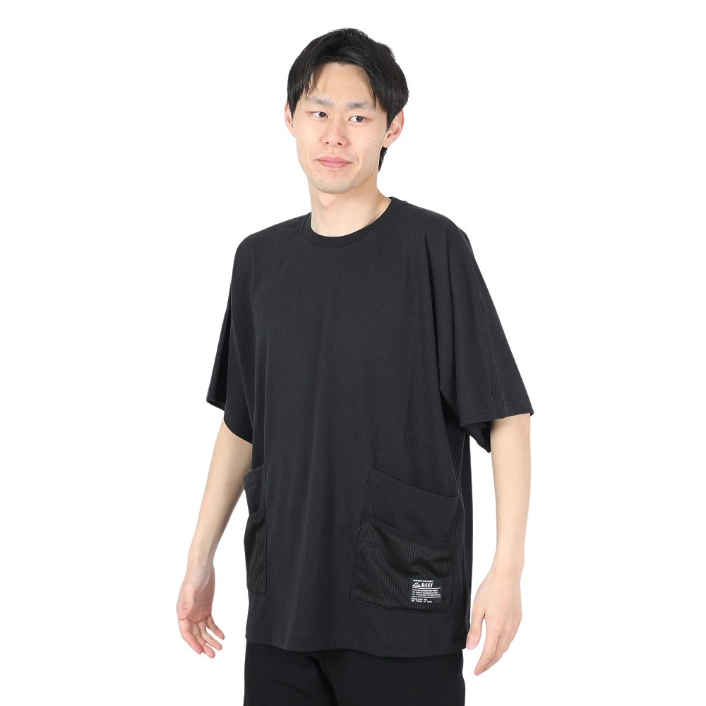 リーフ（REEF）（メンズ）ダブル ポケット 半袖Tシャツ RFTEM2404-BLK