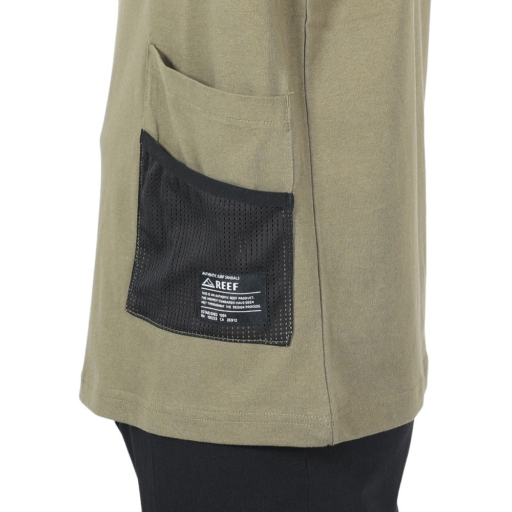 リーフ（REEF）（メンズ）ダブル ポケット 半袖Tシャツ RFTEM2404-OLV