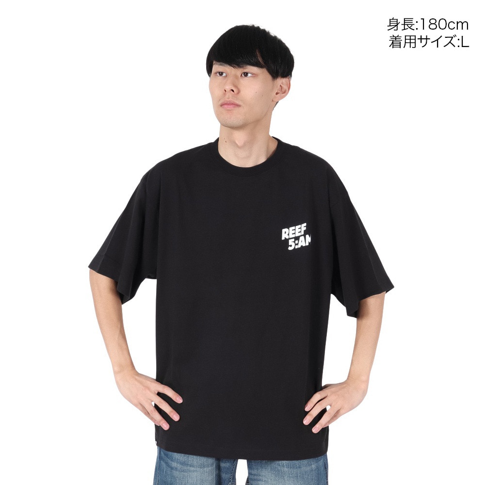 リーフ（REEF）（メンズ）5AM ショートスリーブ Tシャツ RFTEM2406-BLK