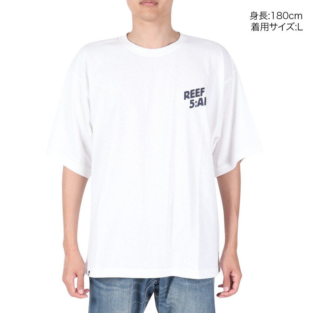 リーフ（REEF）（メンズ）5AM ショートスリーブ Tシャツ RFTEM2406-WHT