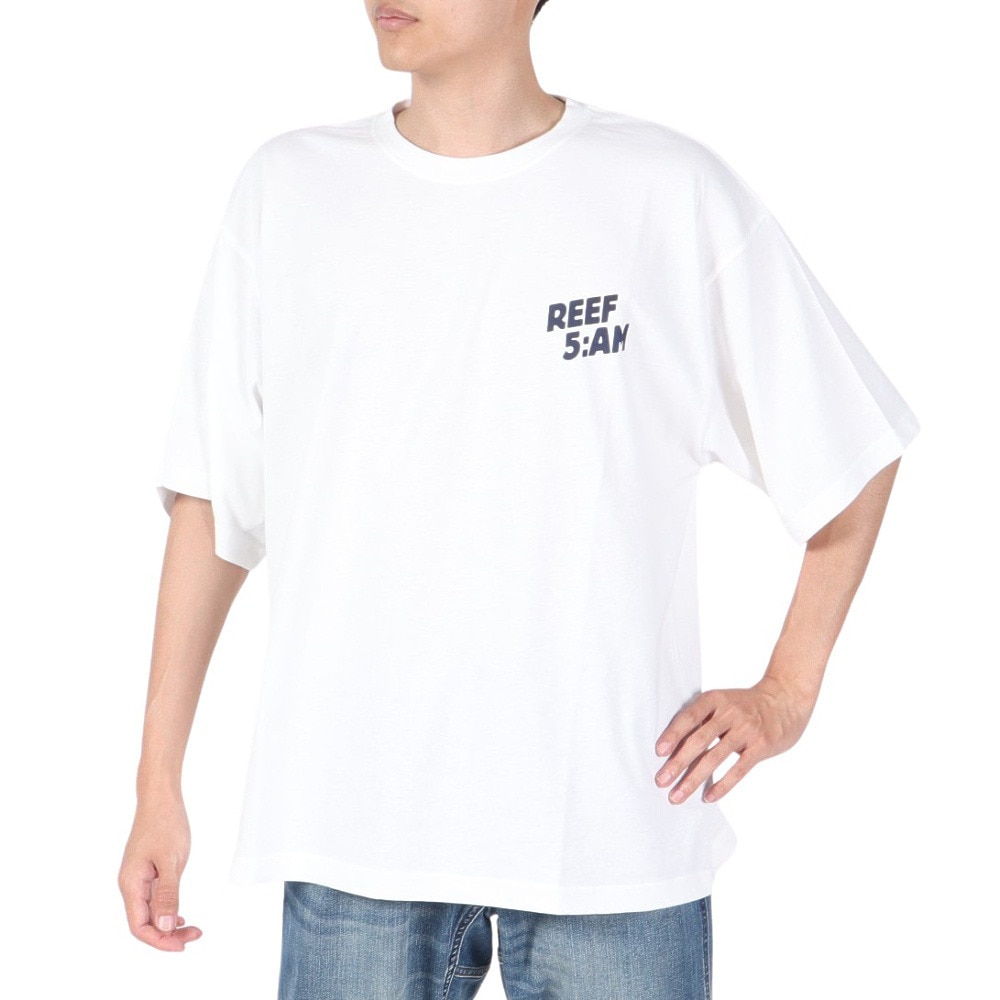 リーフ（REEF）（メンズ）5AM ショートスリーブ Tシャツ RFTEM2406-WHT