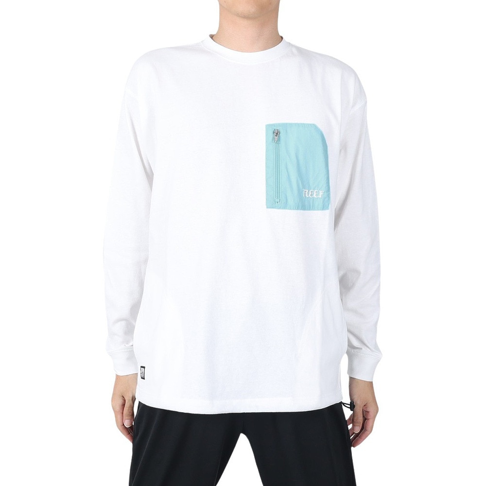 リーフ（REEF）（メンズ）MULTI ポケット 長袖Tシャツ RFTEM2408-WHT