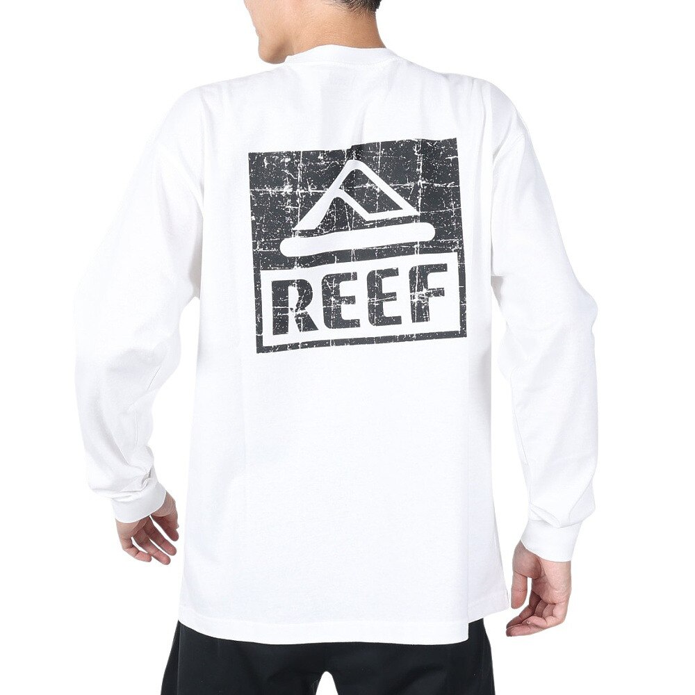 リーフ（REEF）（メンズ）SANDAL ロゴ 長袖Tシャツ RFTEM2409-WHT