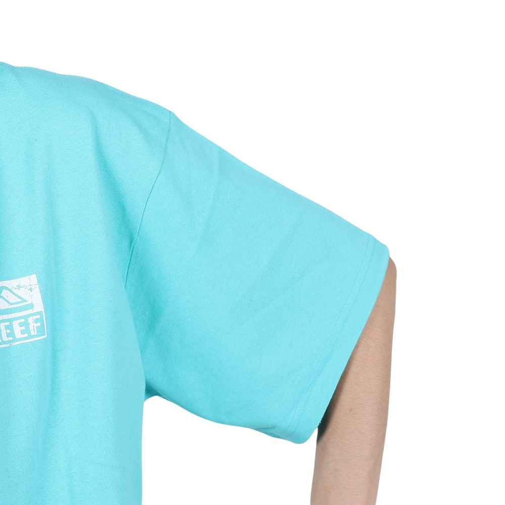 リーフ（REEF）（メンズ）スクエアロゴ半袖Tシャツ RFTEM2412-BLU