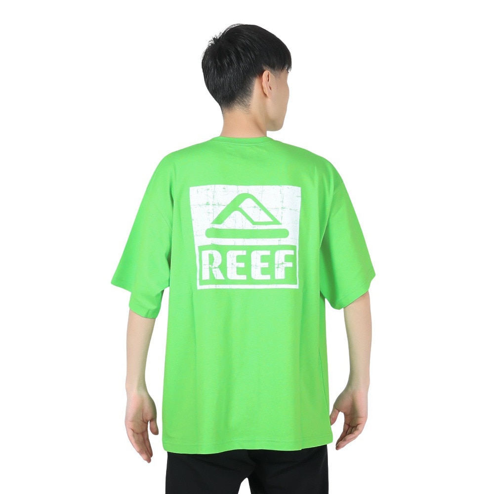 リーフ（REEF）（メンズ）スクエアロゴ半袖Tシャツ RFTEM2412-GRN