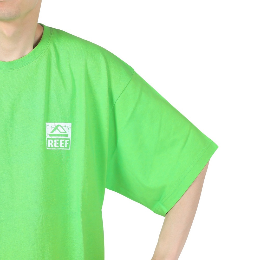 リーフ（REEF）（メンズ）スクエアロゴ半袖Tシャツ RFTEM2412-GRN
