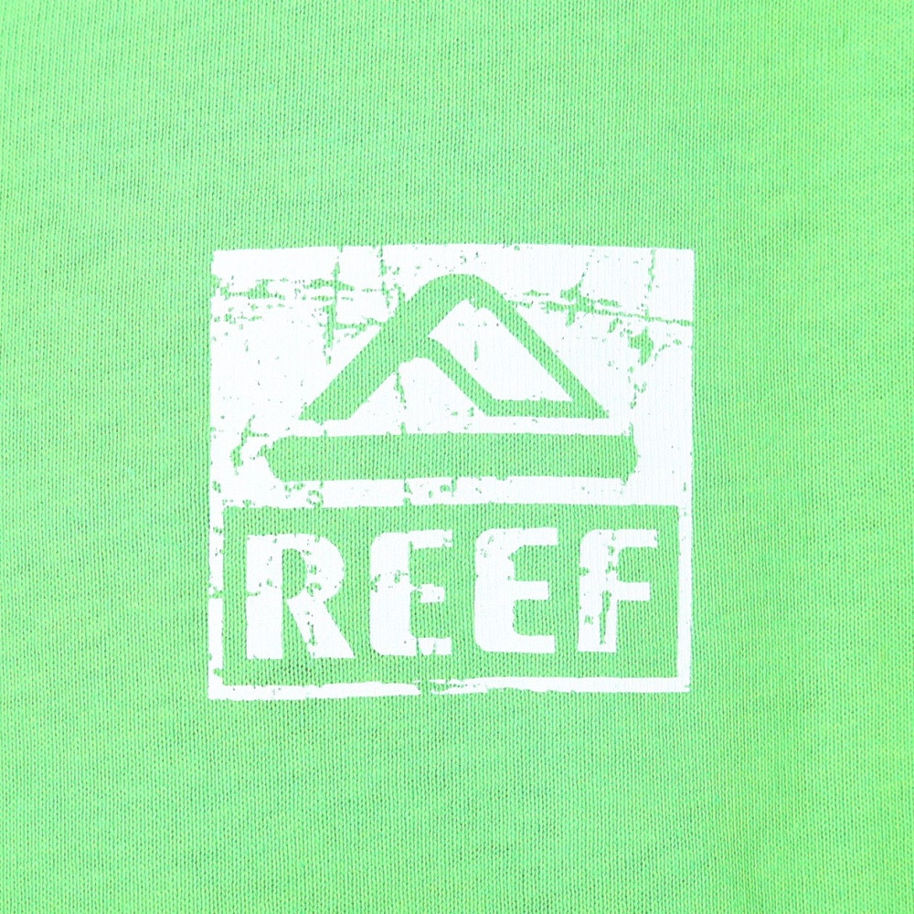 リーフ（REEF）（メンズ）スクエアロゴ半袖Tシャツ RFTEM2412-GRN