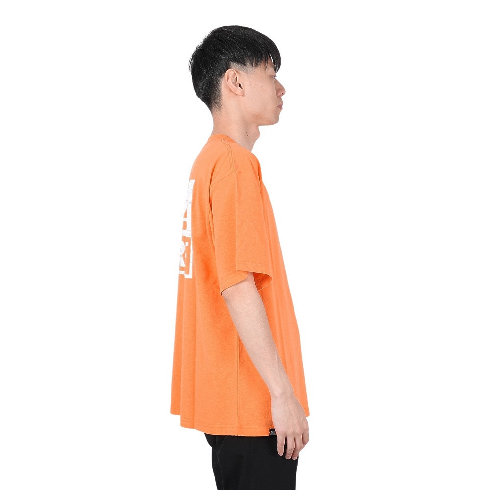 リーフ（REEF）（メンズ）スクエアロゴ半袖Tシャツ RFTEM2412-ORG